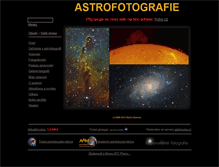 Tablet Screenshot of foto.astronomy.cz